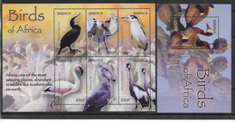 2004 BURUNDI 1082-87+ BF 136** Oiseaux - Nuovi