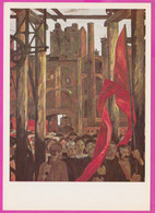 278010 / Propaganda Russia Painter Art Pyotr , Alexander Alexandrovich Smolin - Workers Strike 1905 PC 1962  Russia 1964 - Streiks