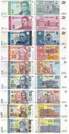 TAJIKISTAN 1 3 5 10 20 50 100 200 500 Somoni 1999 - 2021 UNC 9 Banknotes - Tajikistan
