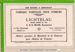 BUVARD  : Fabrique D'Articles Pour Fumeurs LICHTBLAU - Tabak & Cigaretten