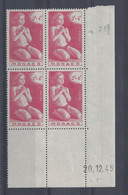 MONACO - N° 288 - OEUVRES CHARITABLES - Bloc De 4 COIN DATE - NEUF SANS CHARNIERE - 20/12/45 - Nuovi