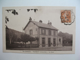 CPA Gare : Le Littoral - Valmont -   La Gare - Valmont