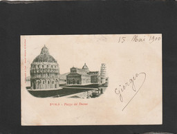 115910         Italia,   Pisa,  Piazza  Del  Duomo,   VGSB   1900 - Pisa