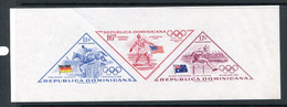 Dominican Republic 1957  Mini Sheet MNH Imperf Olympic Winners  $ Flags 13501 - Ete 1956: Melbourne