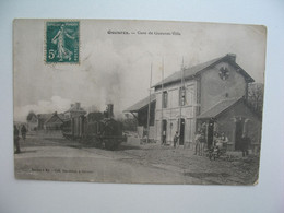 CPA Gare :  Gueures  -   Gare De Gueures-Ville - Fontaine Le Dun