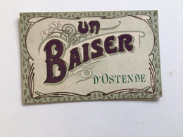 Carte Postale Ancienne Un Baiser D’Ostende - Oostende
