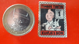 Chromo Timbre Tintin Kuifje's Bon 1 Point - Chromos