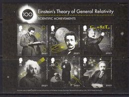 2016 Jersey Einstein Science Physics Nobel Complete Set Of 2 Sheets MNH @ Below Face Value - Jersey