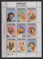 Tanzanie - N°1556 à 1564 - Faune - Chiens - Cote 6.75€ - ** Neuf Sans Charniere - Tansania (1964-...)