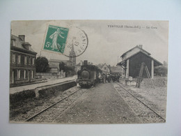 CPA Gare :  Yerville   -   La Gare - Yerville