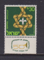 ISRAEL - 1968 Scout Movement 30a Hinged Mint - Nuevos (con Tab)