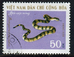 Vietnam 1970 Single 50x Stamp Showing Snakes In Fine Used Condition. - Vietnam