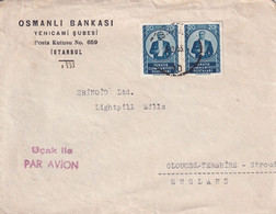 TURKEY 1955 COVER TO ENGLAND. - Cartas & Documentos