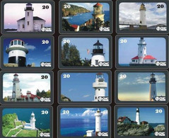 CHINA. FAROS - LIGHTHOUSES. SERIE OF 12 CARDS. CNC-NMG-07-14(1-12/12-12). (038) - Phares