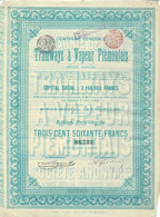 - Titre De 1897 - Compagnie Générale Des Tramways à Vapeur Piémontais - Société Anonyme - - Ferrovie & Tranvie