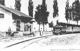 Jussey Gare Tram Tramway Réédition - Jussey