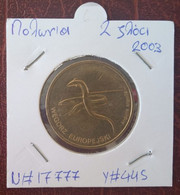 Poland 2 Zloty 2003 AU Circulating Commemorative Coin European Eel (Anguilla Anguilla) - Poland
