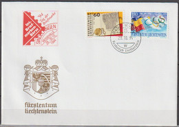 Lichtenstein  1994 MiNr.1081 - 1082 Jahrestage Und Ereignisse Messe Sindelfingen( D 664 ) Günstige Versandkosten - Cartas & Documentos