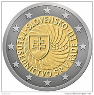 SLOWAKEI 2 Euro 2016 Ratspräsidentschaft - UNC Aus Rolle - Slovaquie