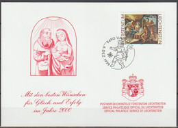 Lichtenstein 1999 MiNr.1218 Weihnachten Postwertzeichen Stelle Der Fürstlichen Regierung( D 582 ) Günstige Versandkosten - Covers & Documents