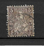 LOTE 1377  /// (C006)  SUIZA 1867   YVERT Nº: 50  // CATALOG/COTE: 8€ - Gebruikt