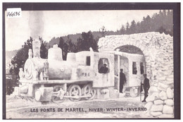 LES PONTS DE MARTEL - CONSTRUCTION DE NEIGE - TRAIN - BAHN - TB - Ponts-de-Martel