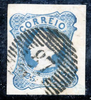 !										■■■■■ds■■ Portugal 1853 AF#2c ø Queen Maria II 25 Réis Type II (x5077) - Used Stamps