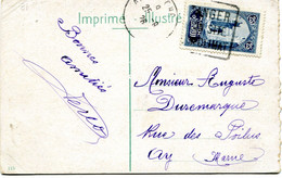 TANGER Oblitération Daguin Sur CP Du 25/09/1926 - Cartas & Documentos