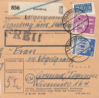 BiZone Paketkarte 1948: Starnberg Nach Gmund Tegernsee - American/British Zone