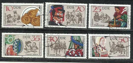 7365-SERIE COMPLETA ALEMANIA DDR FOLKLORE COSTUMBRES 1982 Nº 2365/2370   6,00€ YVERT - Gebraucht