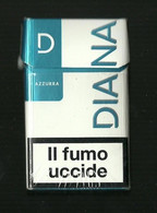 Tabacco Pacchetto Di Sigarette Italia - Diana Azzurra Da 20 Pezzi T.2 -Vuoto - Empty Cigarettes Boxes