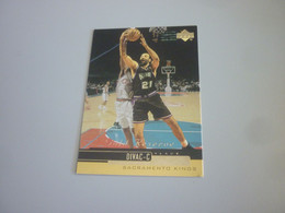 Vlade Divac Sacramento Kings Basketball Upper Deck 1999-2000 Gold Reserve Trading Card #183 - 1990-1999