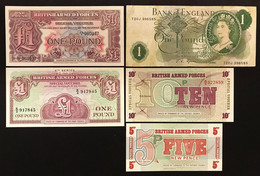Gran Bretagna Great Britain 5 Banconote 5 Notes Lotto.4005 - Collections