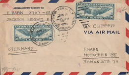 Etats Unis Jolie Lettre Censurée Pour L'Allemagne 1940 - Marcofilia
