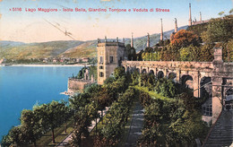 Lago Maggiore Isola Bella Giardino Torrione Di Stresa 1920 - Tresa