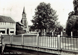 GLONS : Place De L'Eglise - Photo Véritable - Bassenge