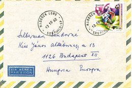 Brazil Air Mail Cover Sent To Hungary Haddock Lobo13-10-1982 Single Franked - Aéreo