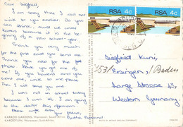 SOUTH AFRICA - PICTURE POSTCARD 1972 > EERSINGEN/DE / ZO376 - Lettres & Documents