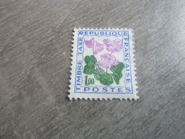 Fleurs Des Champs - Soldanelle Des Alpes - 1f. - Yt Taxe 102 - Outremer, Vert Et Lilas - Oblitéré - Année 1964 - - 1960-.... Usati
