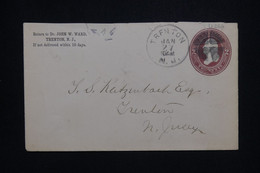 ETATS UNIS - Entier Postal De Trenton Pour Trenton - L 127722 - ...-1900