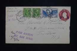 ETATS UNIS - Entier Postal + Compléments De Catun En 1932 Pour Trenton Par Avion - L 127736 - 1921-40