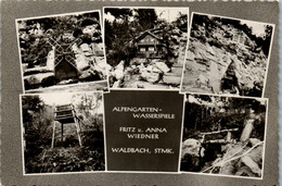 36611 - Steiermark - Waldbach , Alpengarten Wasserspiele , Fritz U. Anna Wiedner - Gelaufen 1966 - Hartberg