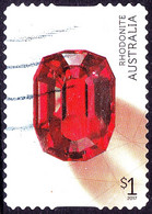 AUSTRALIA 2017 $1 Multicoloured, Gemstones-Rare Beauties-Rhodonite Self Adhesive - Used Stamps