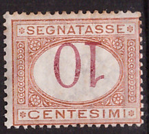 PIA - REGNO - 1890-1894 : Segnatasse - Bella  VARIETA'  !!!!! - (UNIFICATO  210h ) - Impuestos