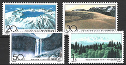 CHINE. N°3175-8 De 1993. Monts Changbai. - Montañas