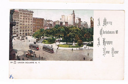 US-878  NEW YORK : Union Square ( X-mas Postcard ) - Union Square