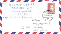 GREENLAND - FISCHEREI FORSCHUNGSSCHIFF WALTHER HERWIG 1984 > DE / ZO395 - Briefe U. Dokumente