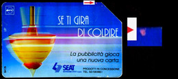 G 314 A C&C 2274 SCHEDA USATA COLPIRE 12.94 VARIANTE LOGO MAN 26 MM PUNTO ROSA - Erreurs & Variétés