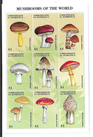 Dominica 1998 Mushrooms Fungi Sheet MNH - Dominica (1978-...)