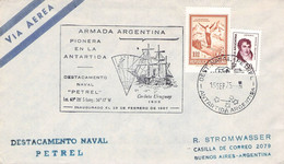 ARGENTINA - DEST. NAVAL PETREL ANTARTIDA ARGENTINA 1975 / ZO419 - Storia Postale